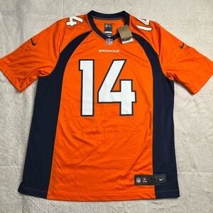 NWT New Nike On Field NFL Denver Broncos Courtland Sutton Orange Jersey Mens XL